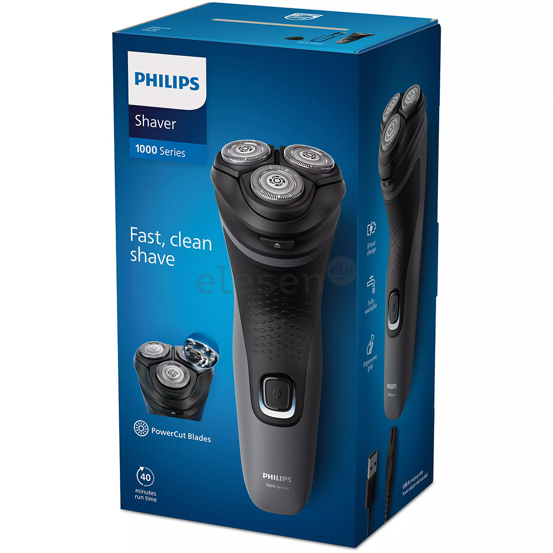 Philips Shaver 1000 Series, dark grey - Shaver Item - S1142/00