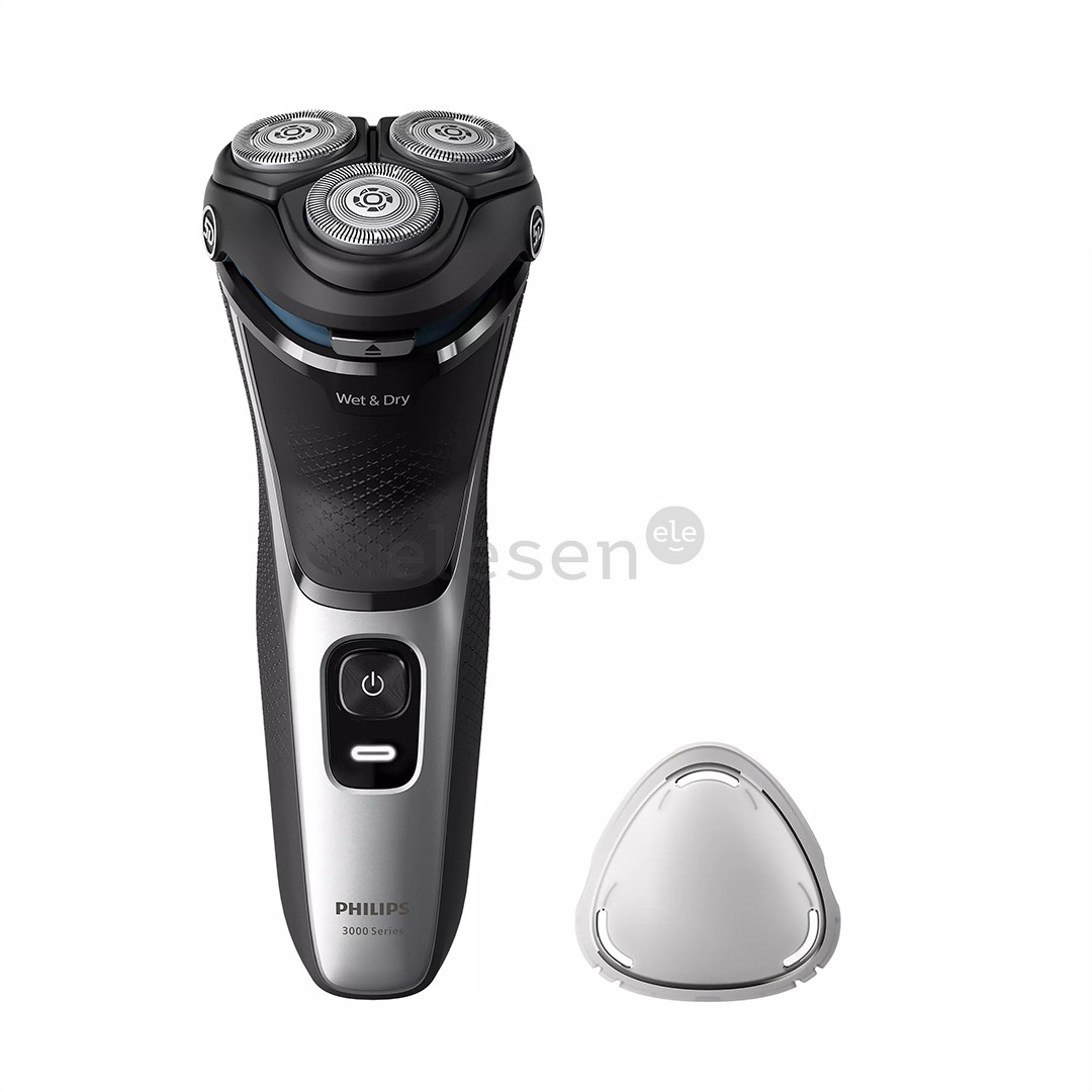 Philips Shaver 3000 Series, Wet & Dry, black/silver - Shaver Item - S3143/00