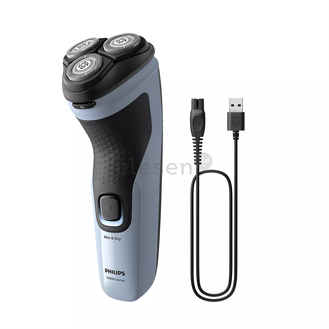 Philips Shaver 3000X Series Wet & Dry, blue/black - Shaver Item - X3003/00