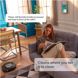 Dulkių siurblys robotas iRobot Roomba Combo® j7+, Wet & Dry, black Prekė - COMBOJ7PLUS