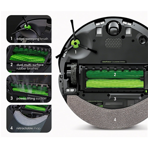 Dulkių siurblys robotas iRobot Roomba Combo® j7+, Wet & Dry, black Prekė - COMBOJ7PLUS