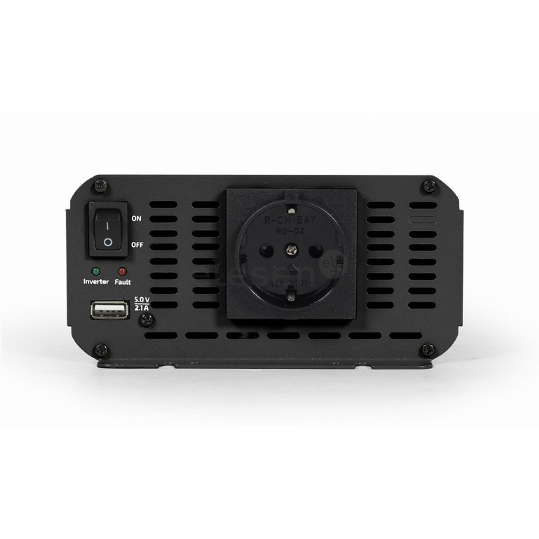 Gembird 12V-> 1200W + USB port - Inverter Item - EG-PWC1200-01