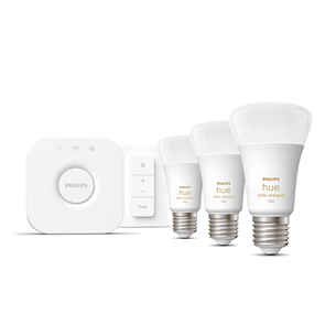 Išmaniųjų šviesų komplektas Philips Hue White Ambiance E27, 3 vnt, dimmer Prekė - 929002468403