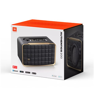 Nešiojama kolonėlė JBL Authentics 200, black Prekė - JBLAUTH200BLKEP