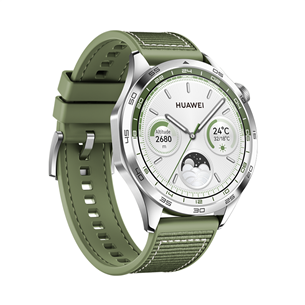 Huawei Watch GT4, 46 mm, nerūdijančio plieno/žalias - Išmanusis laikrodis