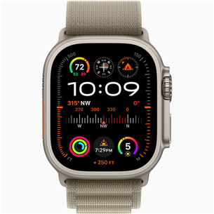 Apple Watch Ultra 2, 49 мм, Alpine Loop, Small, зеленый - Смарт-часы Товар - MREX3EL/A