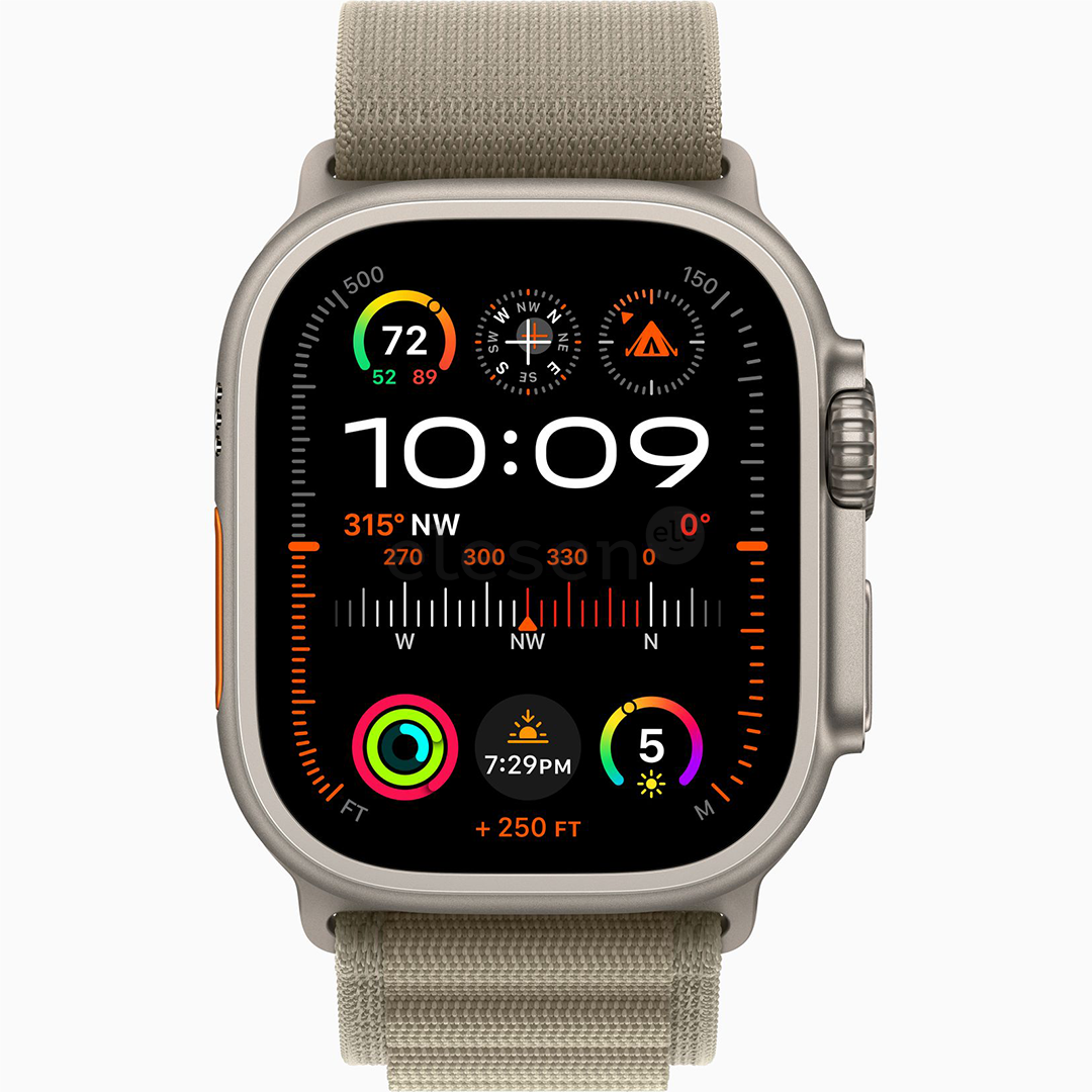 Apple Watch Ultra 2, 49 мм, Alpine Loop, Small, зеленый - Смарт-часы Товар - MREX3EL/A