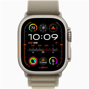 Apple Watch Ultra 2, 49 мм, Alpine Loop, Medium, зеленый - Смарт-часы