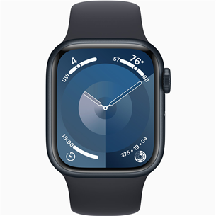 Išmanusis laikrodis Apple Watch Series 9 GPS + Cellular, 41 mm, Sport Band, S/M, midnight Prekė - MRHR3ET/A
