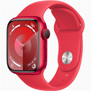 Išmanusis laikrodis Apple Watch Series 9 GPS + Cellular, 41 mm, Sport Band, S/M, (PRODUCT)RED Prekė - MRY63ET/A MRY63ET/A