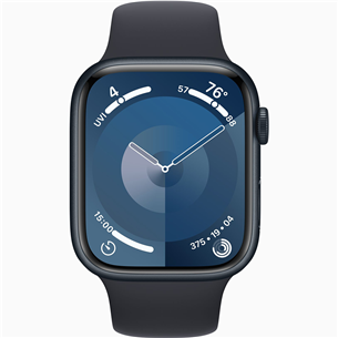 Išmanusis laikrodis  Apple Watch Series 9 GPS + Cellular, 45 mm, Sport Band, M/L, midnight Prekė - MRMD3ET/A