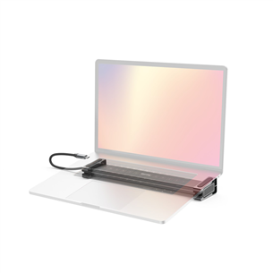 Šakotuvas Hama Connect2Office Basic, USB-C Hub, 9 ports, 100 W, gray Prekė - 00200145