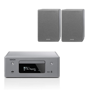Denon CEOL N10 imtuvas, Denon N10 garso kolonėlės, pilkas - Muzikinis centras