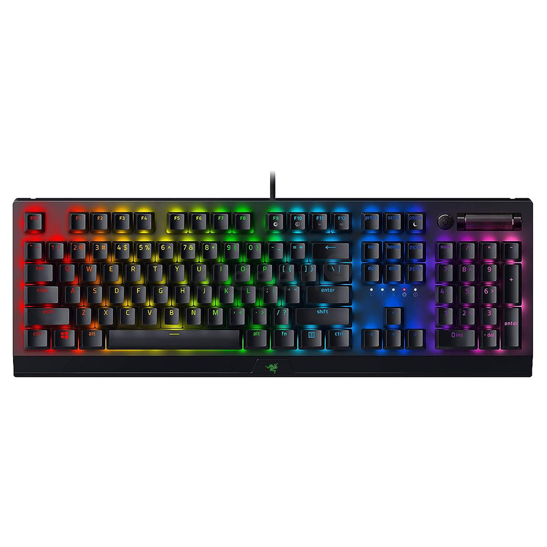 Klaviatūra Razer BlackWidow V4 X, Green Switch, mechanical, SWE, black Prekė - RZ03-04700600-R3N1