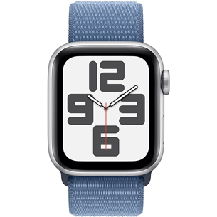 Apple Watch SE 2, GPS, Sport Loop, 40 мм, серебристый/синий - Смарт-часы Товар - MRE33ET/A