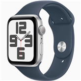 Apple Watch SE 2, GPS, Sport Band, 44 mm, S/M, silver/blue - Išmanusis laikrodis