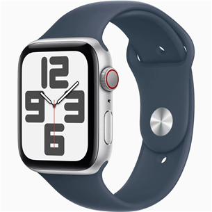 Išmanusis laikrodis Apple Watch SE 2, GPS + Cellular, Sport Band, 44 mm, M/L, silver/blue Prekė - MRHJ3ET/A MRHJ3ET/A
