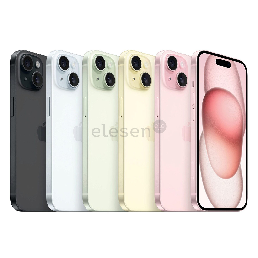 Apple iPhone 15, 128 GB, juodas - Išmanusis telefonas