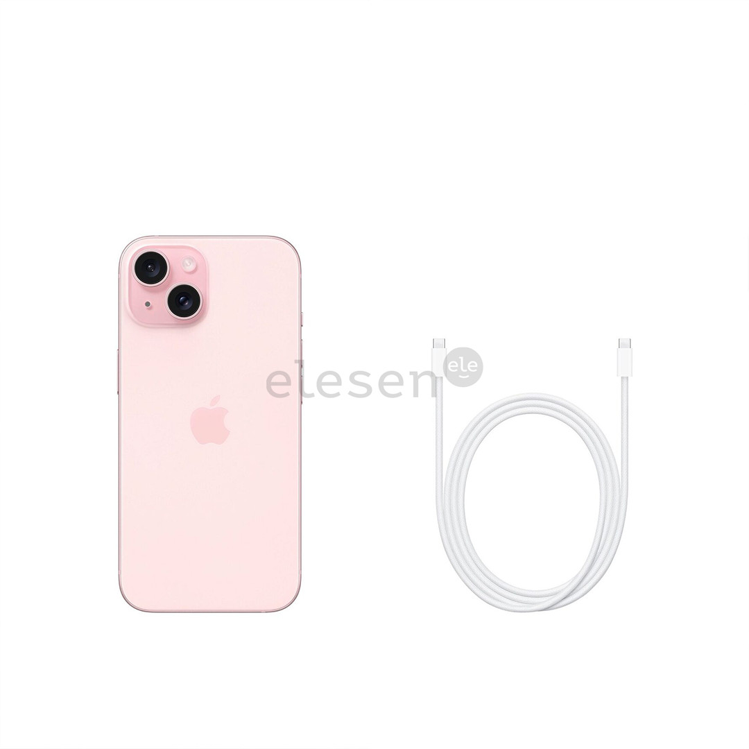 Apple iPhone 15, 128 GB, pink - Smartphone