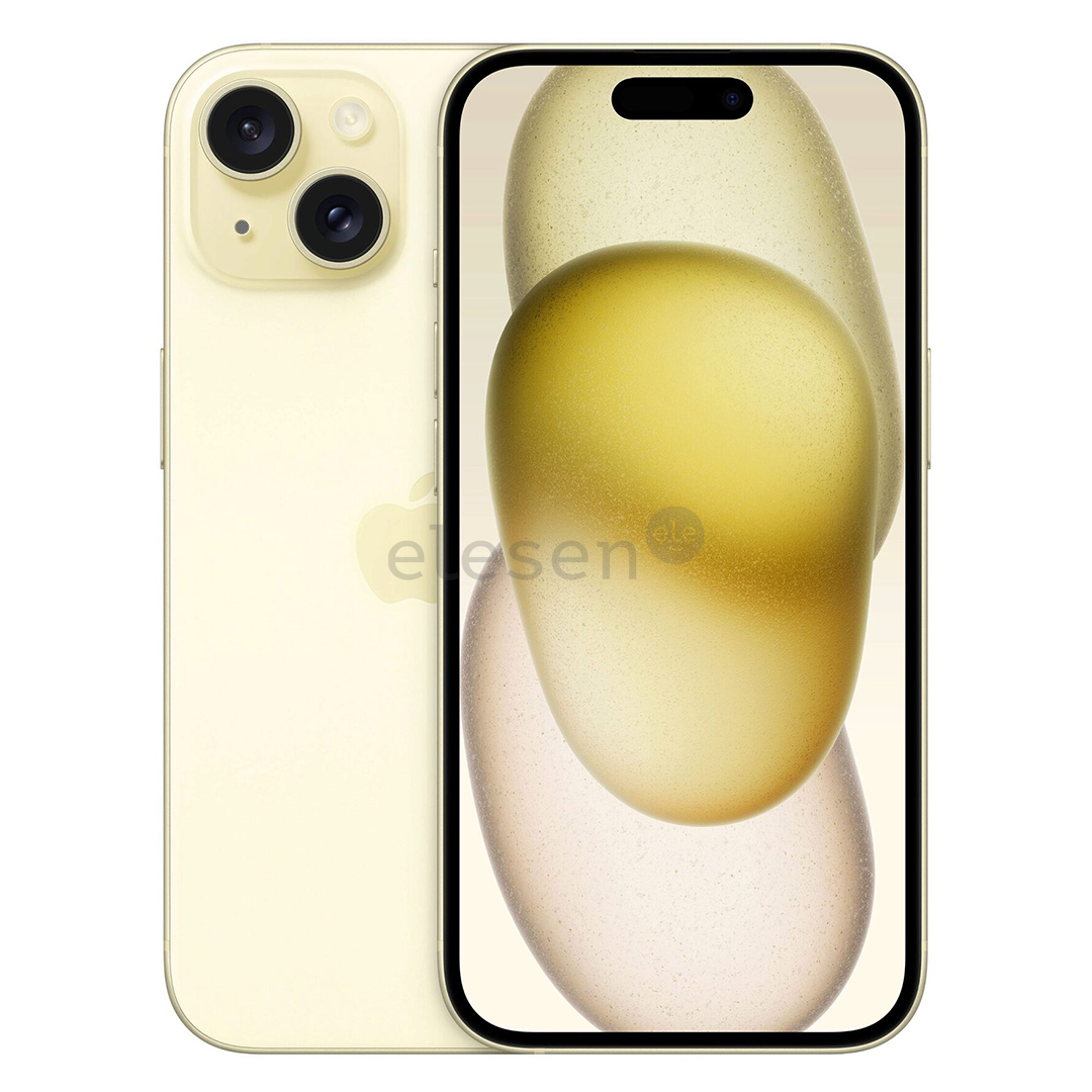 Apple iPhone 15, 128 GB, šviesiai geltonas - Išmanusis telefonas