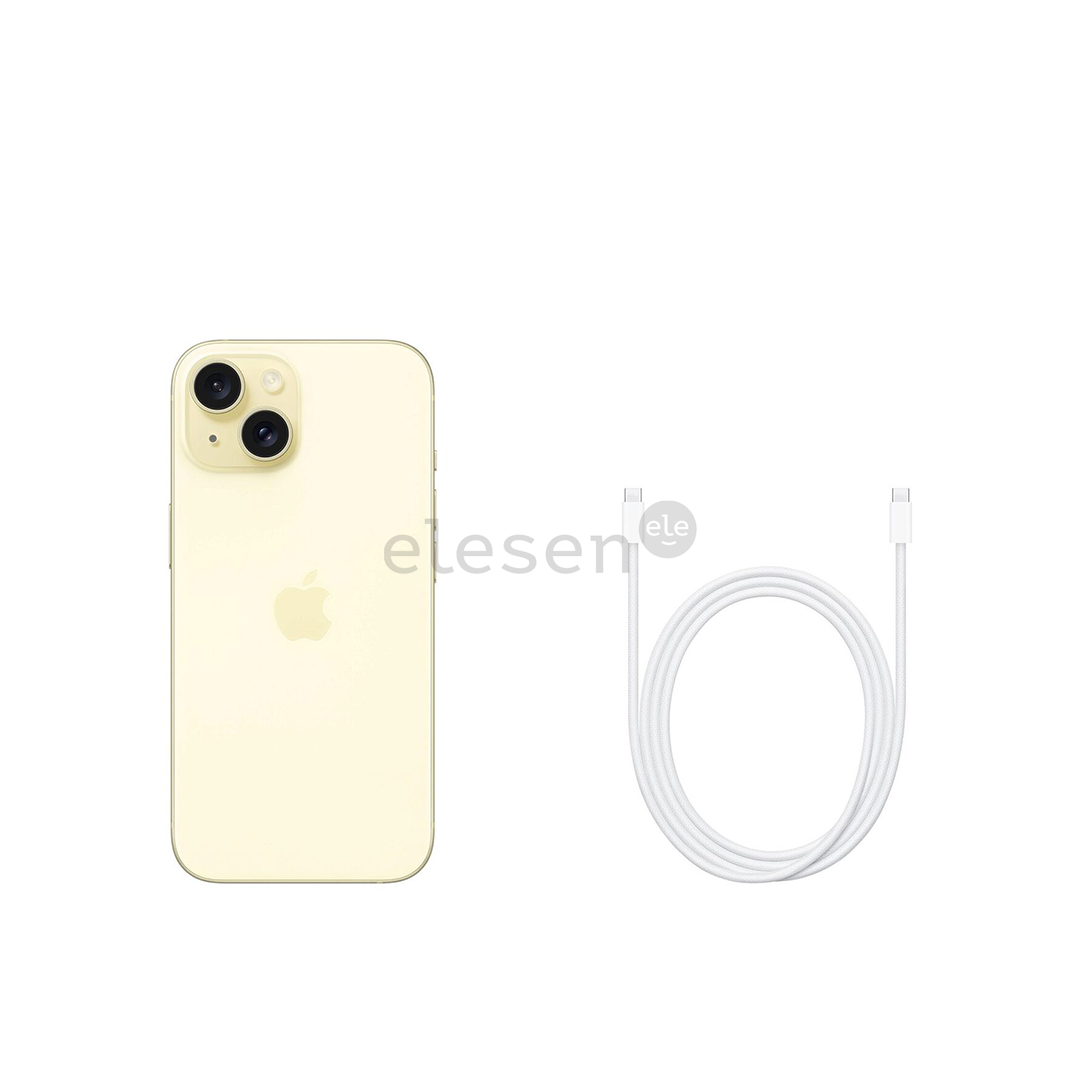 Apple iPhone 15, 128 GB, šviesiai geltonas - Išmanusis telefonas