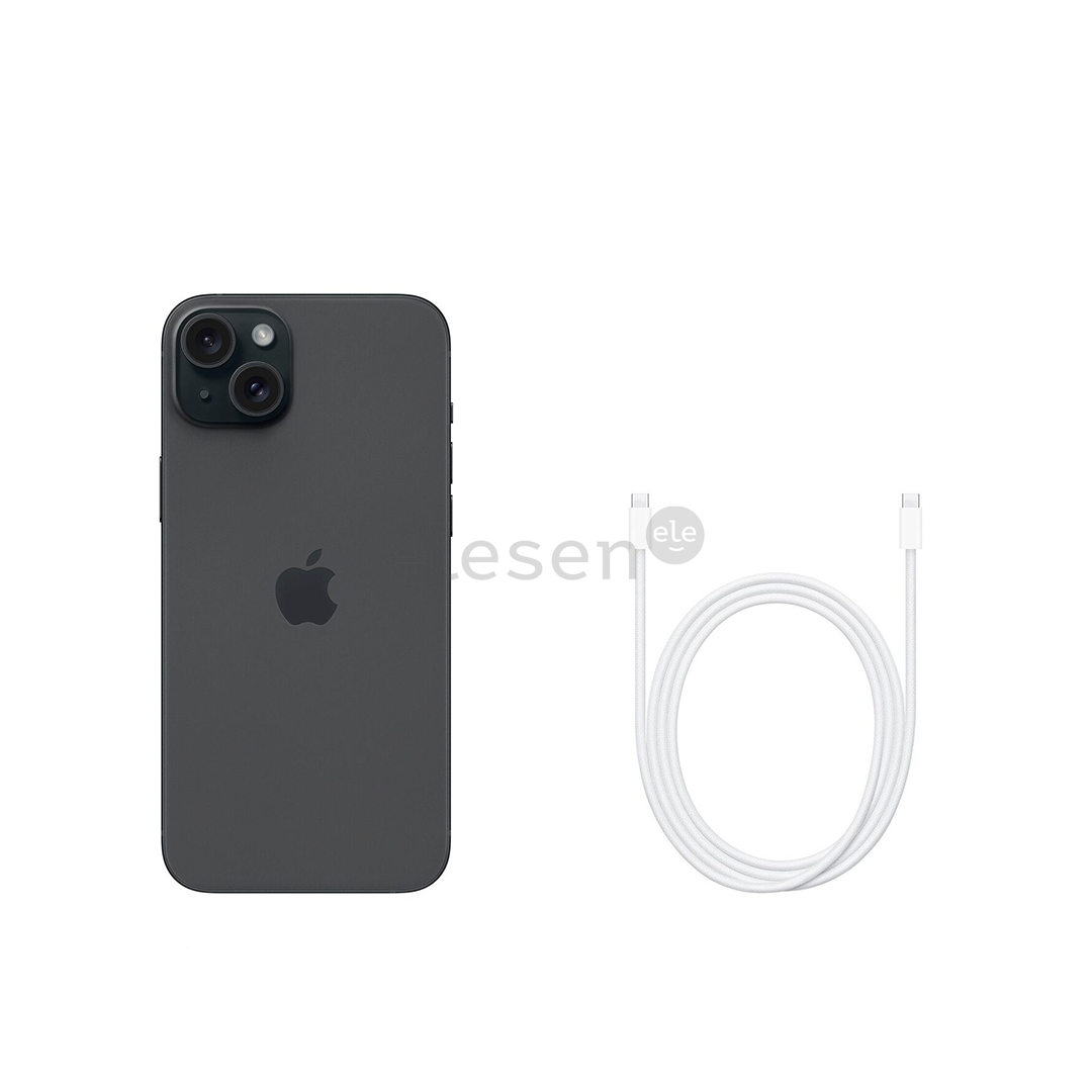 Apple iPhone 15 Plus, 128 GB, juodas - Išmanusis telefonas