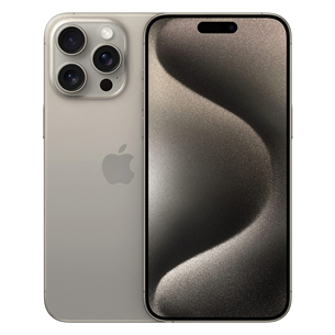 Apple iPhone 15 Pro Max, 256 GB, Natural Titanium - Išmanusis telefonas MU793PX/A