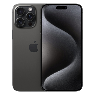 Išmanusis telefonas Apple iPhone 15 Pro Max, 512 GB, Black Titanium Prekė - MU7C3PX/A MU7C3PX/A