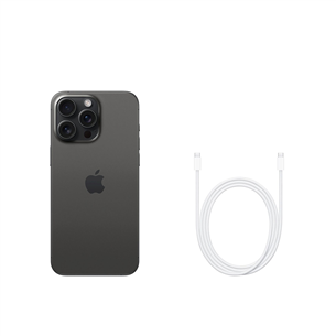 Išmanusis telefonas Apple iPhone 15 Pro Max, 512 GB, Black Titanium Prekė - MU7C3PX/A