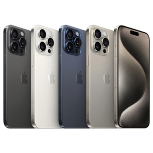 Išmanusis telefonas Apple iPhone 15 Pro Max, 512 GB, Black Titanium Prekė - MU7C3PX/A