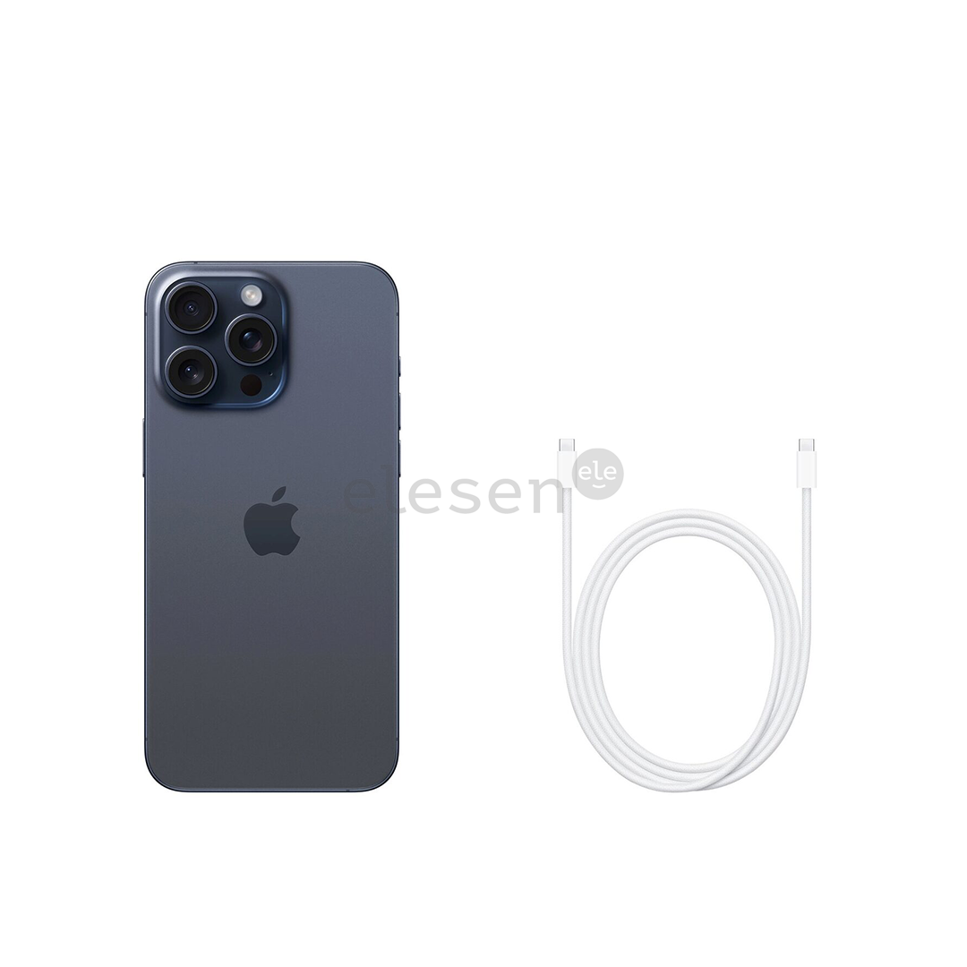Apple iPhone 15 Pro Max, 1 TB, Blue Titanium - Išmanusis telefonas