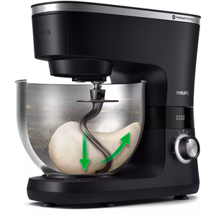 Virtuvinis kombainas Philips Series 7000, 5,5 L, 1000 W, black Prekė - HR7962/01