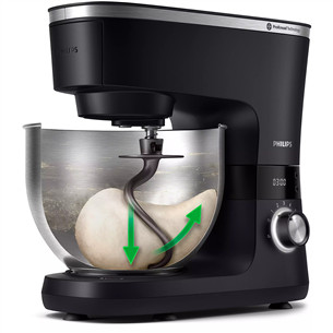 Virtuvinis kombainas Philips Series 7000, 5,5 L, 1000 W, black Prekė - HR7962/21