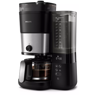 Philips All-in-1 Brew, встроенная кофемолка, 1,25 л, черный - Капельная кофеварка Товар - HD7900/50 HD7900/50