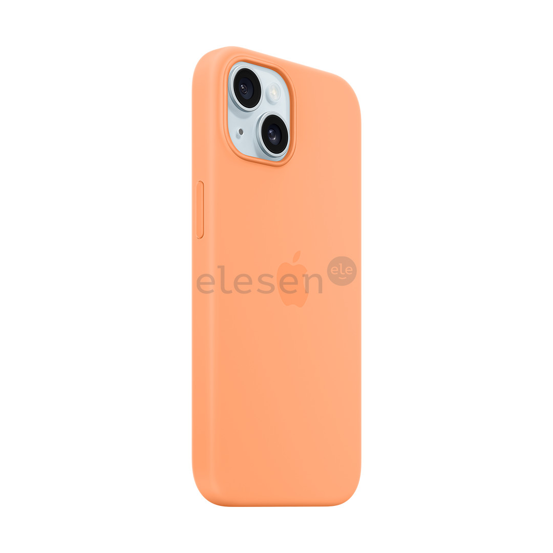 Apple Silicone Case with Magsafe, iPhone 15, оранжевый - Чехол Товар - MT0W3ZM/A