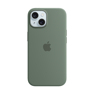 Apple Silicone Case with Magsafe, iPhone 15, cypress - Case Item - MT0X3ZM/A MT0X3ZM/A