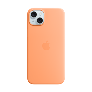 Dėklas Apple Silicone Case with Magsafe, iPhone 15 Plus, orange sorbet MT173ZM/A