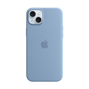 Apple Silicone Case with Magsafe, iPhone 15 Plus, голубой - Чехол Товар - MT193ZM/A MT193ZM/A