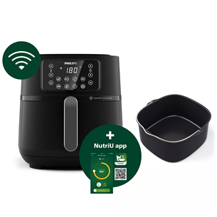 Philips Airfryer 5000 series XXL Connected, 7,2 L, 2000 W, black - Gruzdintuvė Prekė - HD9285/93 HD9285/93