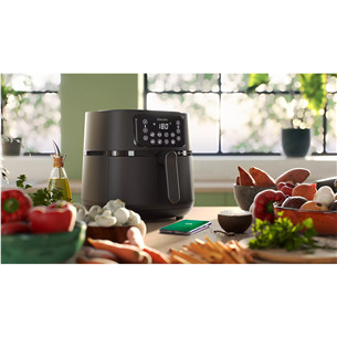 Philips Airfryer 5000 series XXL Connected, 7,2 L, 2000 W, black - Gruzdintuvė Prekė - HD9285/93