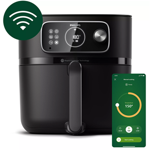 Gruzdintuvė Philips 7000 XXL Airfryer Combi Connected, 8,3 L, 2200 W, black