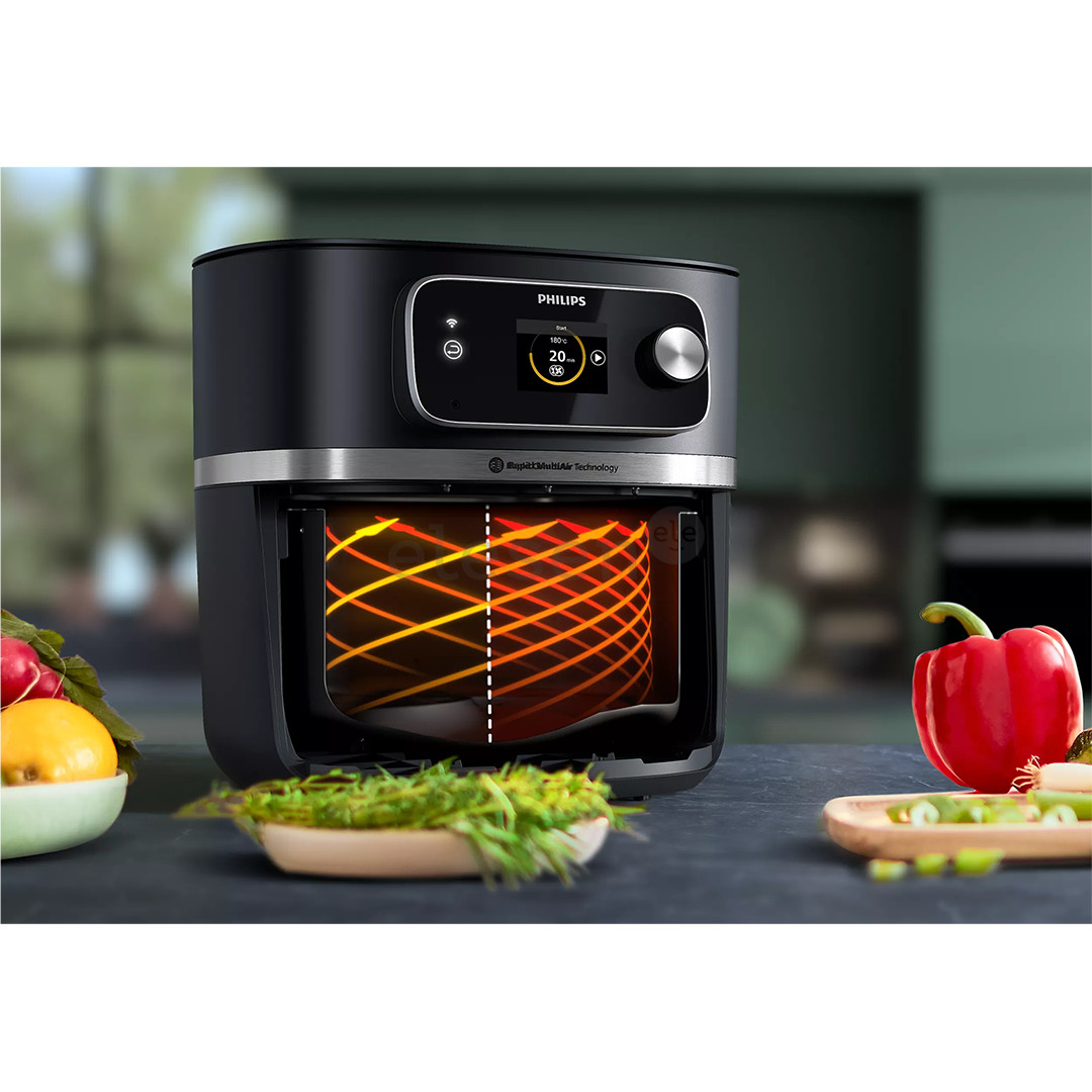 Philips 7000 XXL Airfryer Combi Connected, 8,3 L, 2200 W, juoda - Karšto oro gruzdintuvė