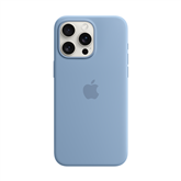 Apple Silicone Case with Magsafe, iPhone 15 Pro Max, голубой - Чехол Товар - MT1Y3ZM/A