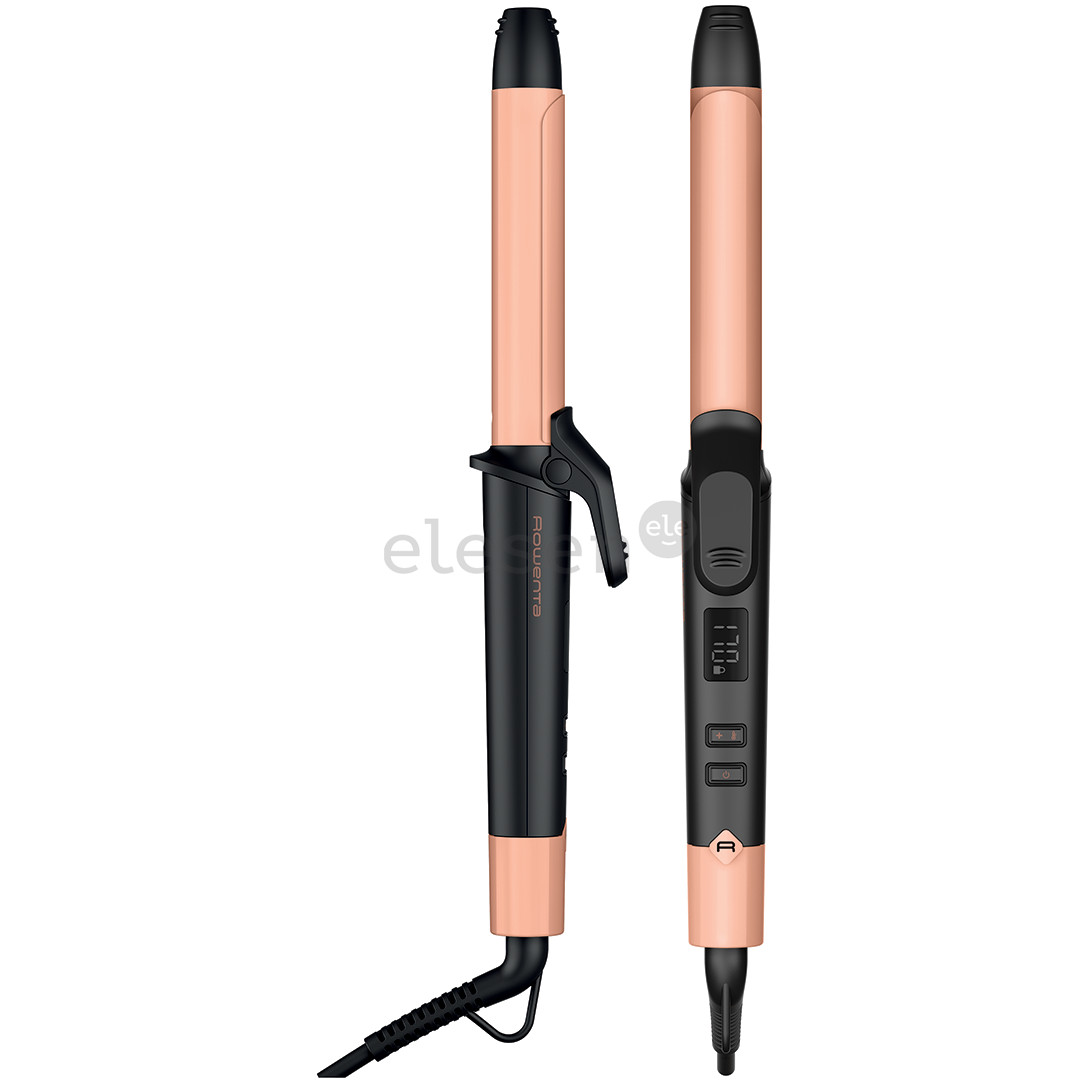 Rowenta Express Shine, Papaya Version, 25 mm, pink - Plaukų garbanojimo žnyplės Prekė - CF2810F0