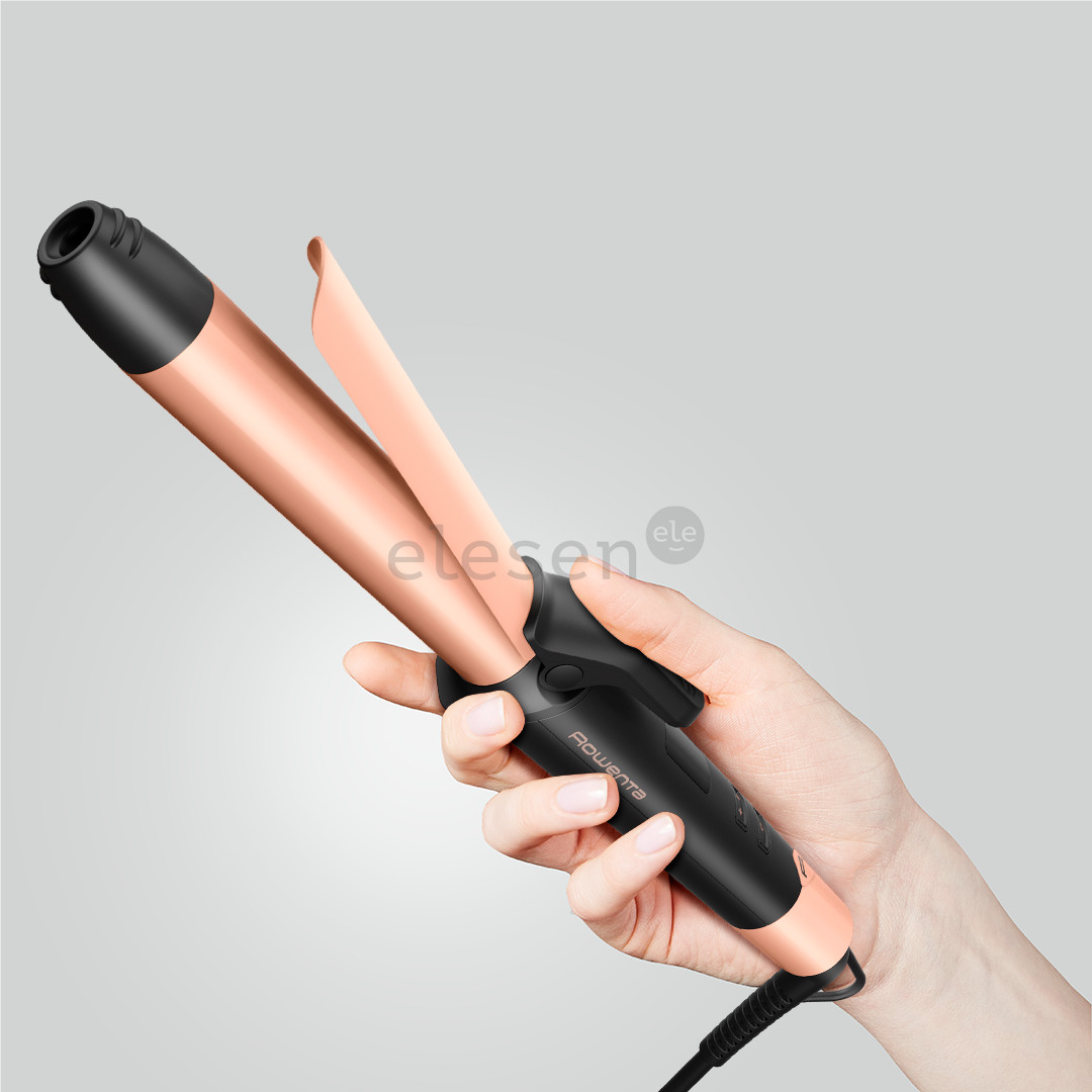 Rowenta Express Shine, Papaya Version, 25 mm, pink - Plaukų garbanojimo žnyplės Prekė - CF2810F0