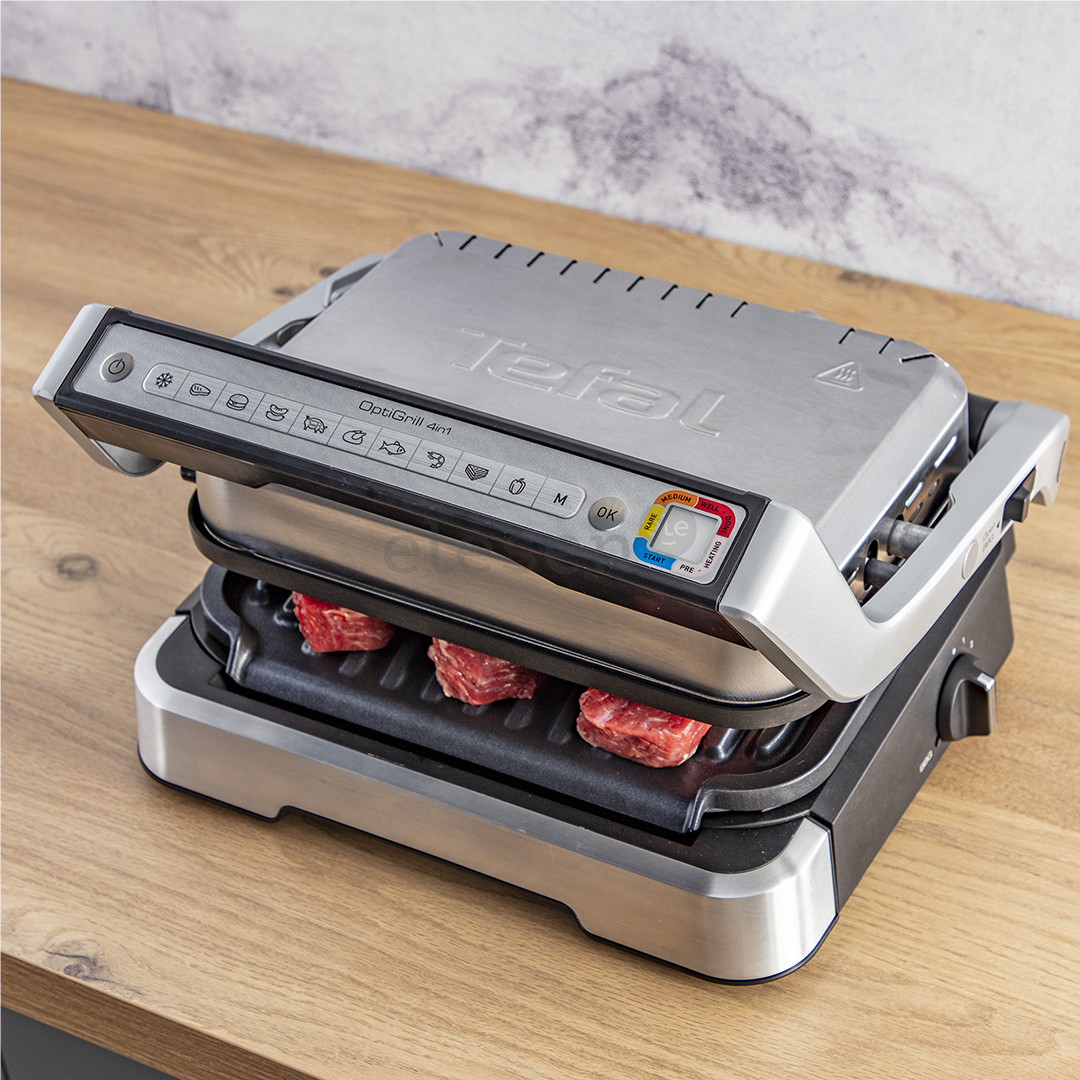 Tefal OptiGrill 4 в 1, нерж. сталь - Электрический гриль Товар - GC774D30