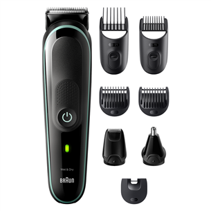 Skustuvas Braun Series 3, Wet & Dry, 8-in-1, black/green Prekė - MGK3441