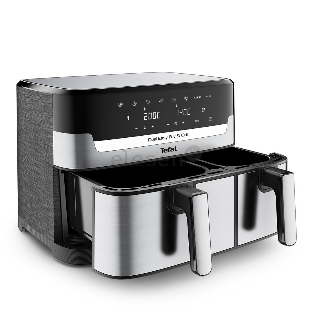 Tefal Dual Easy Fry & Grill Air Fryer, 8,3 l, nerūdijantis plienas - Karšto oro gruzdintuvė