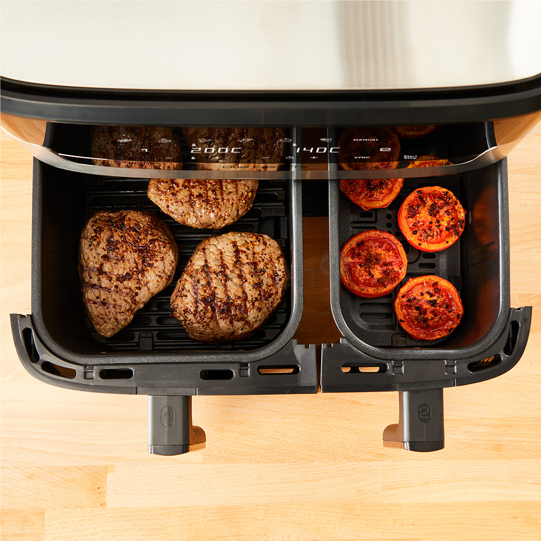 Tefal Dual Easy Fry & Grill Air Fryer, 8,3 l, nerūdijantis plienas - Karšto oro gruzdintuvė