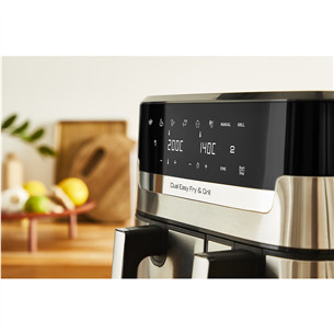 Tefal Dual Easy Fry & Grill Air Fryer, 8,3 l, nerūdijantis plienas - Karšto oro gruzdintuvė